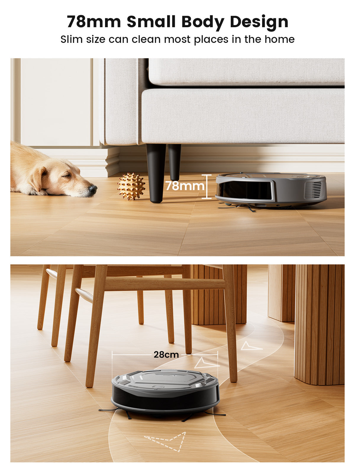 Lefant Robot Vacuum M210 PRO+ Grey