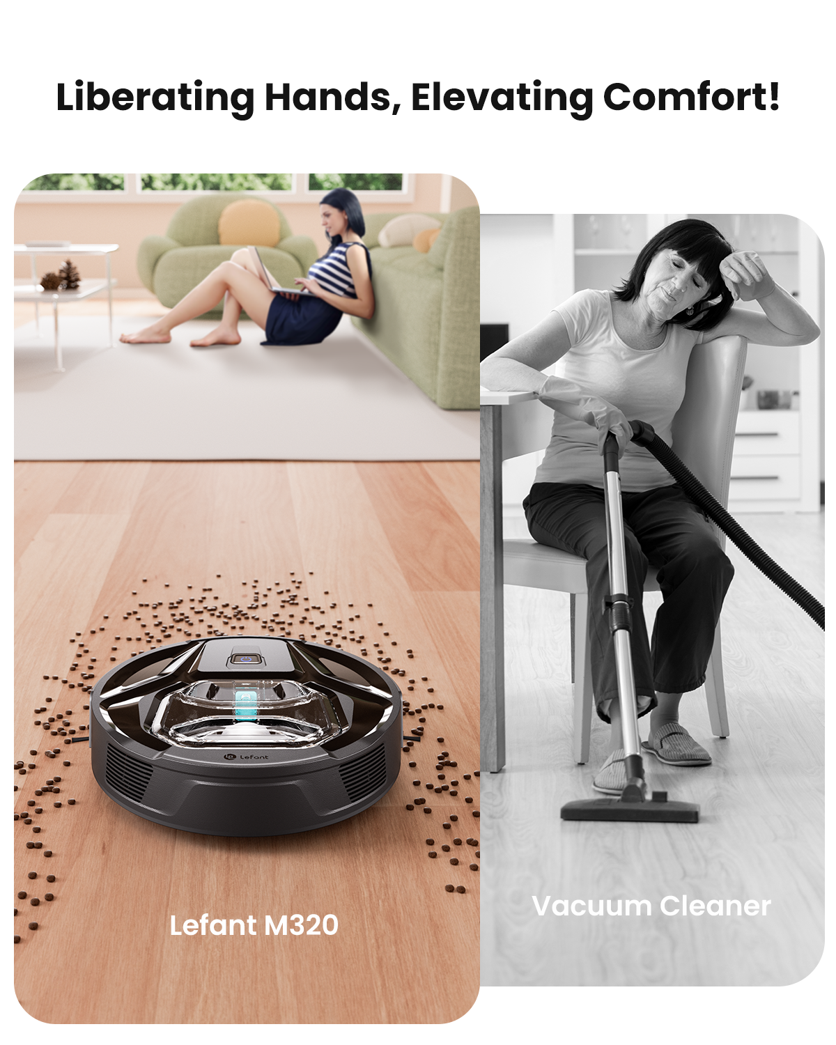 Lefant Robot Vacuum M320 Black