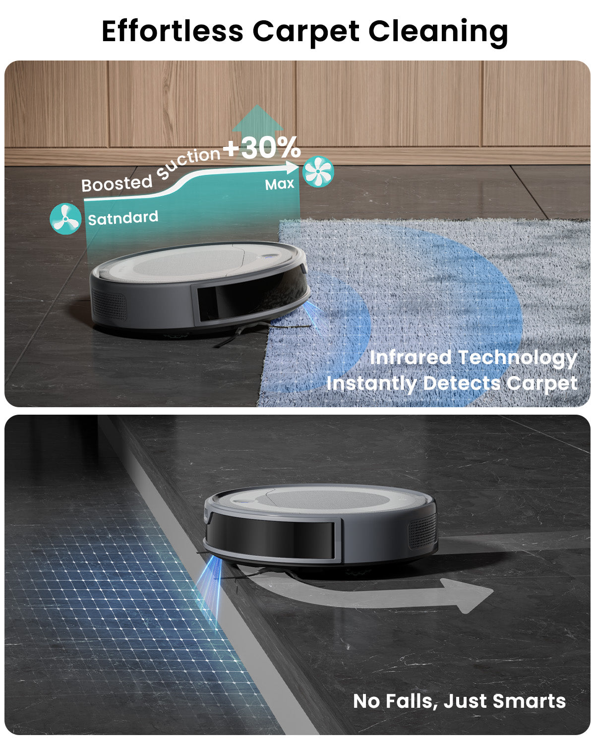 Lefant Robot Vacuum M310 Ultra Grey