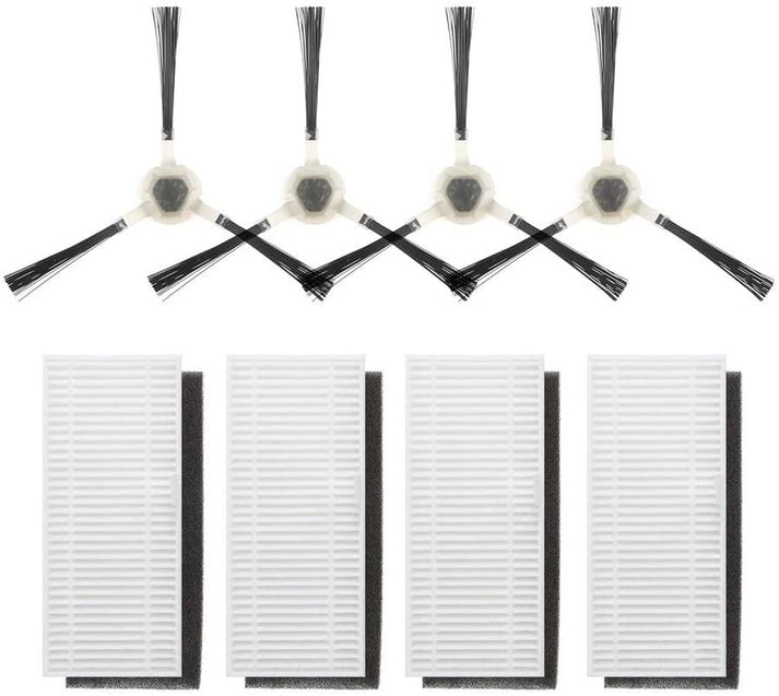 Lefant  M210 PRO Replacement Kit 4 Side Brushes 4 HEPA