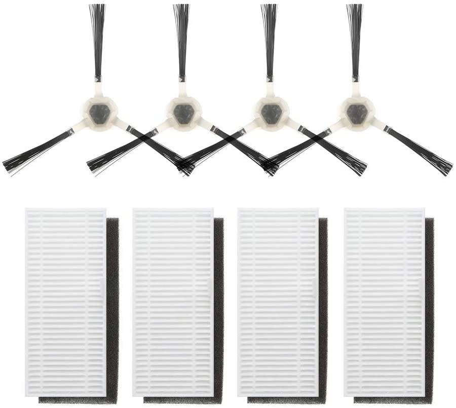 Lefant  M210 PRO Replacement Kit 4 Side Brushes 4 HEPA
