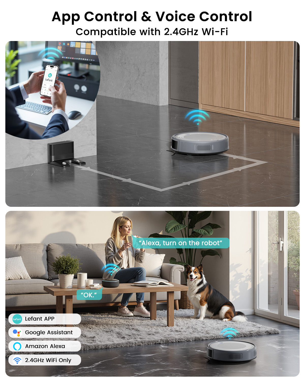 Lefant Robot Vacuum M310 Ultra Grey