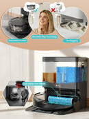 Lefant M210 PRO OMNI Robot Vacuum and Mop, 20000Pa Suction, Self-Cleaning & Auto Drying Roller Mop, LiDAR Navigation, Ideal for Pet Hair, Slim, 5G WiFi