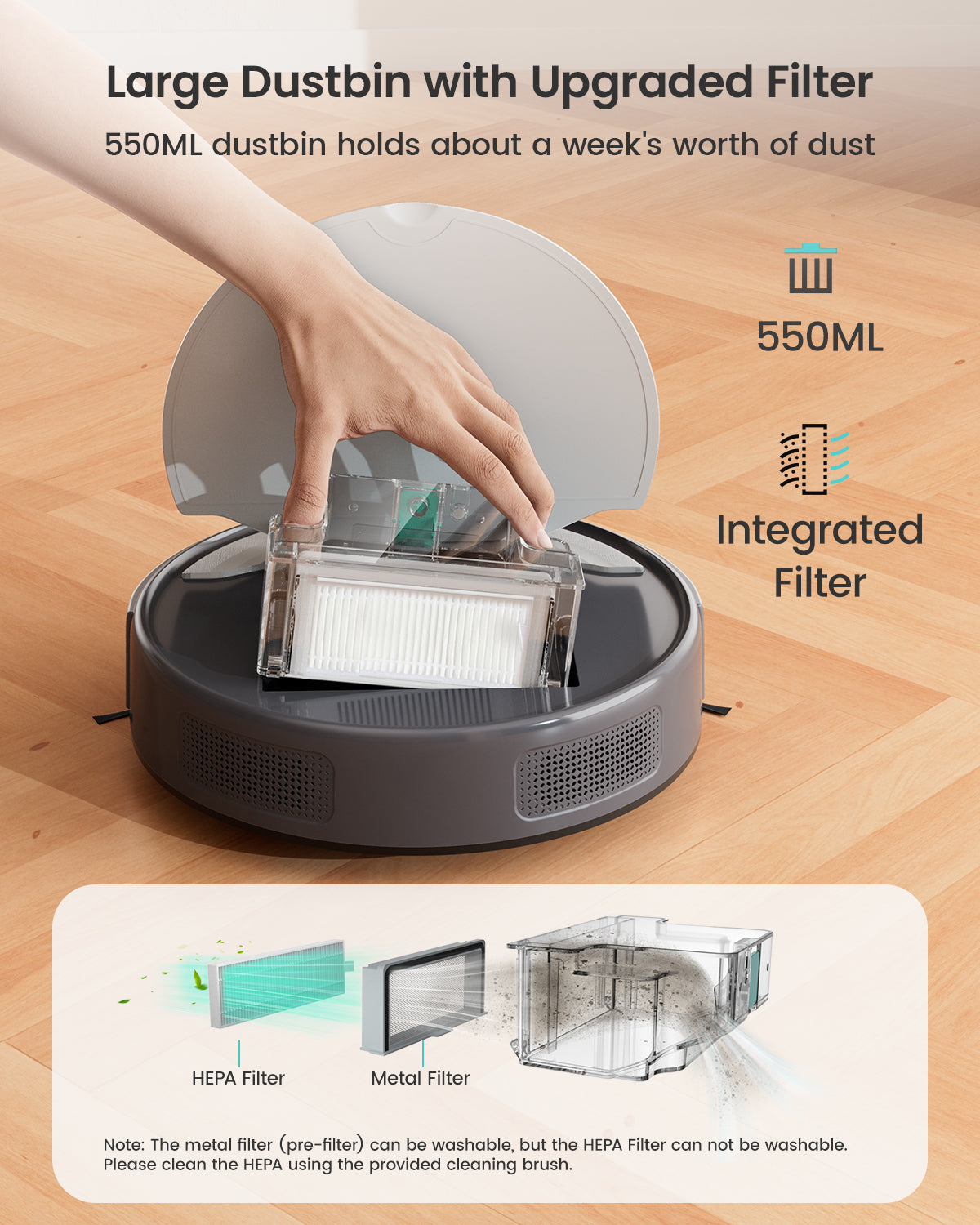 Lefant Robot Vacuum M310 Grey