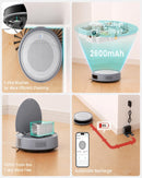 Lefant M310 Robot Vacuum and Mop, 6000Pa Strong Suction, Slim Design for Pet Hair, Smart Robotic Vacuum Cleaner for Hard Floor & Carpet, Self-Charging
