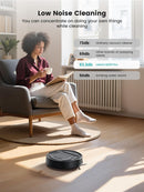 Lefant M210 Pro Robot Vacuum Cleaner, 4000Pa Powerful Suction, 200 Min Runtime, 6 Cleaning Modes, Slim, Quiet, Self-Charging, WiFi/App/Alexa Control, Black