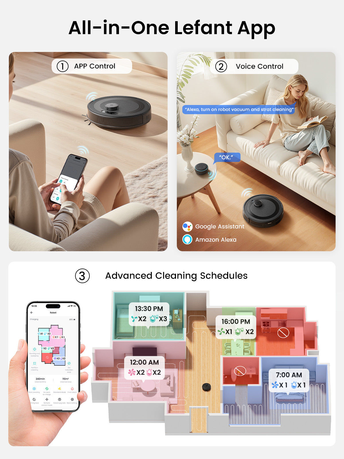 Lefant Robot Vacuum S-M2 PLUS