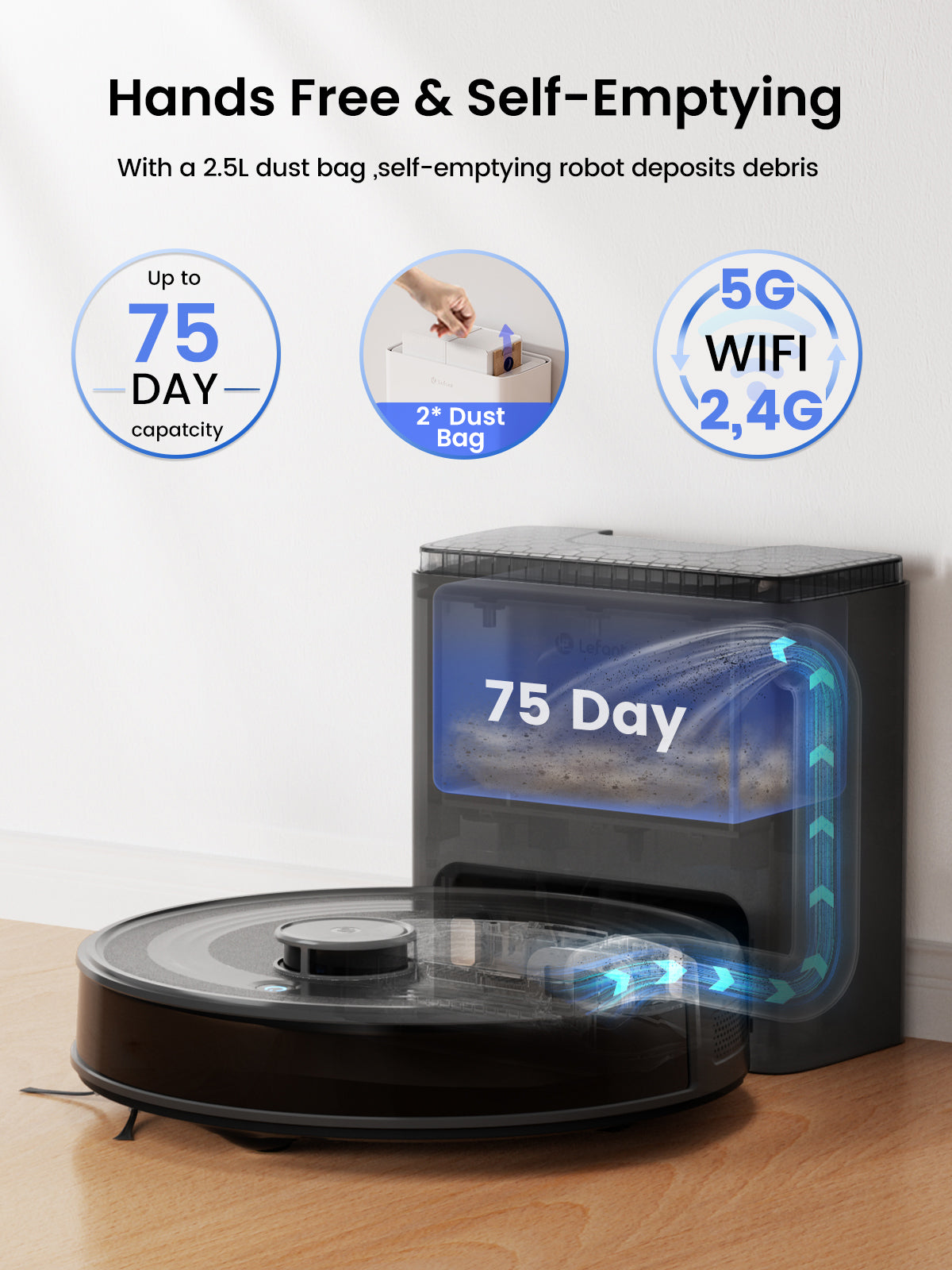 Lefant Robot Vacuum S-M2 PLUS