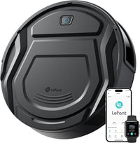 Lefant M210 Pro Robot Vacuum Cleaner, 4000Pa Powerful Suction, 200 Min Runtime, 6 Cleaning Modes, Slim, Quiet, Self-Charging, WiFi/App/Alexa Control, Black