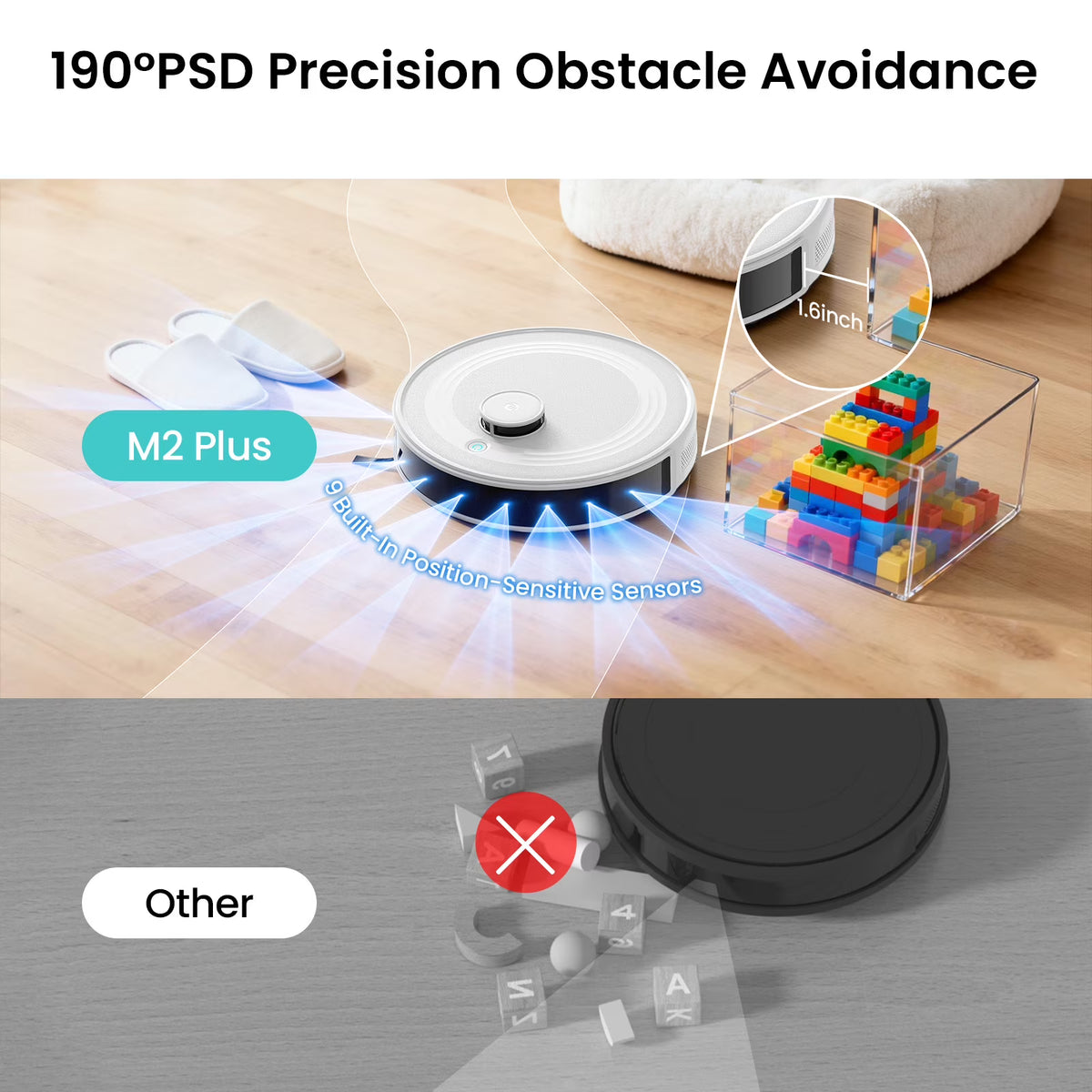 Lefant M2L Plus LiDAR Navigation Robot Vacuum and Mop, 7000Pa Suction, Multi-Floor Mapping, Self-Emptying and Filling, Robot Vacuum for Floors Pet Hair